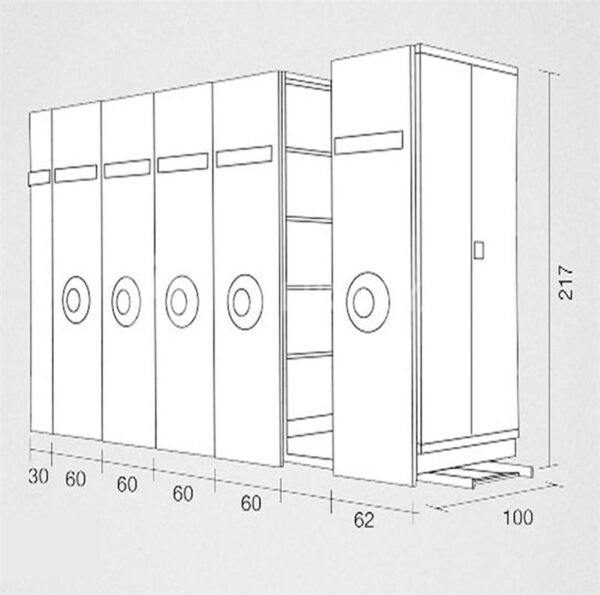 Tekli Kompakt Arşiv Dolabı MK-1004